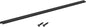 uxcell Cabinet Finger Edge Pull, 1pcs 800mm / 31.5" Aluminum Alloy Back Mount Hidden Cabinet Pulls Concealed Handle for Home Kitchen Drawer Cabinet, Black