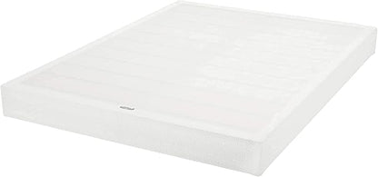 Amazon Basics Smart Box Spring Bed Base, 7-Inch Height Mattress Foundation, Tool-Free Easy Assembly, Full, 74"L x 53"W x 7"H, White