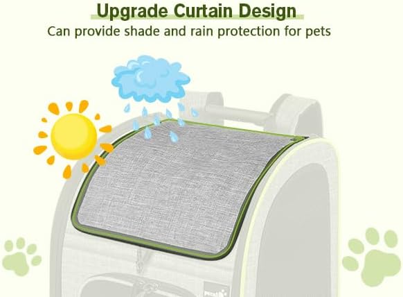 Pecute Cat Carrier Backpacks, Expandable Cat Backpack with Shade Cover, Breathable Mesh, Pet Carrier Backpack for Cats Small Dogs Puppies, Dog Carrier Backpack Great for Travel Hiking Camping Outdoor-Mewly Pet