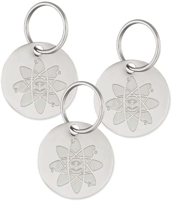 Natural Flea & Tick Repellent Collar Tag for Dogs & Cats – BioPower Pet Shield – Safe for Pets When Used as Directed – Lasts 1 Full Year - Small Tag (<10 Lbs) - 3 Pack-Mewly Pet