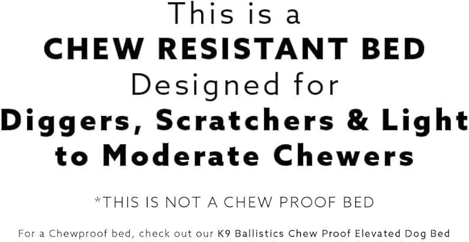 K9 Ballistics Tough Rectangle Pillow Small Dog Bed - Removable Cover, Washable, Durable & Water Resistant Dog Bed Made for Small Dogs 24"x18" Light Gray Velvet-Mewly Pet