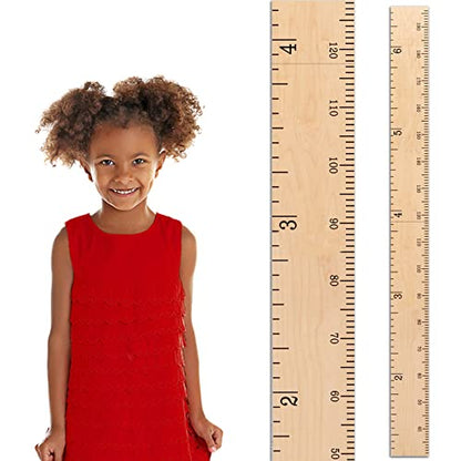 HEADWATERS STUDIO Wooden Growth Chart for Wall - Wooden Height Chart for Kids, Child Height Wall Chart, Height Measurement for Wall, Kids Sizing Chart, Height Ruler for Wall - Natural (63"x5.75")
