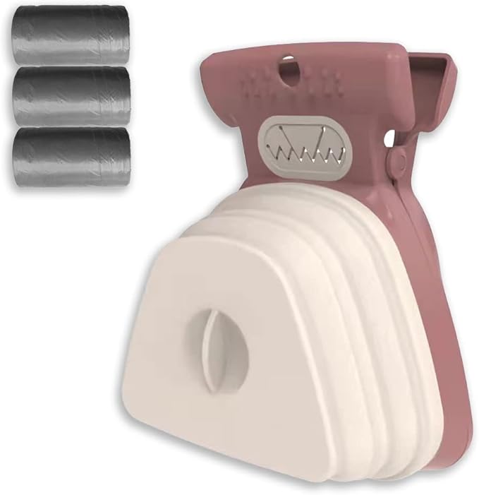 Pooper Scooper for Dog, Large Medium Small Poop Scoop with 30pcs Bag Attachment, Portable Dogs Waste Hands Free Outdoor Travel Walk Handheld Pickup-Mewly Pet