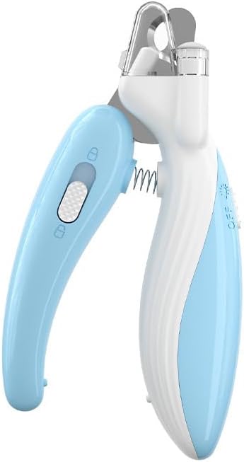 Cat Nail Clippers, Whale Shape Precision Trimming Tool, Ergonomic Non-Slip Handle, Safety Guard, Compact & Easy to Clean (Blue)-Mewly Pet