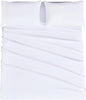 Mejoroom King Size Sheet Set - Hotel Luxury 1800 Bedding Sheets & Pillowcases - Extra Soft Bed Sheets - 16" Deep Pocket Fitted Sheet, Hypoallergenic, Wrinkle& Breathable - 4 Piece(King,White)