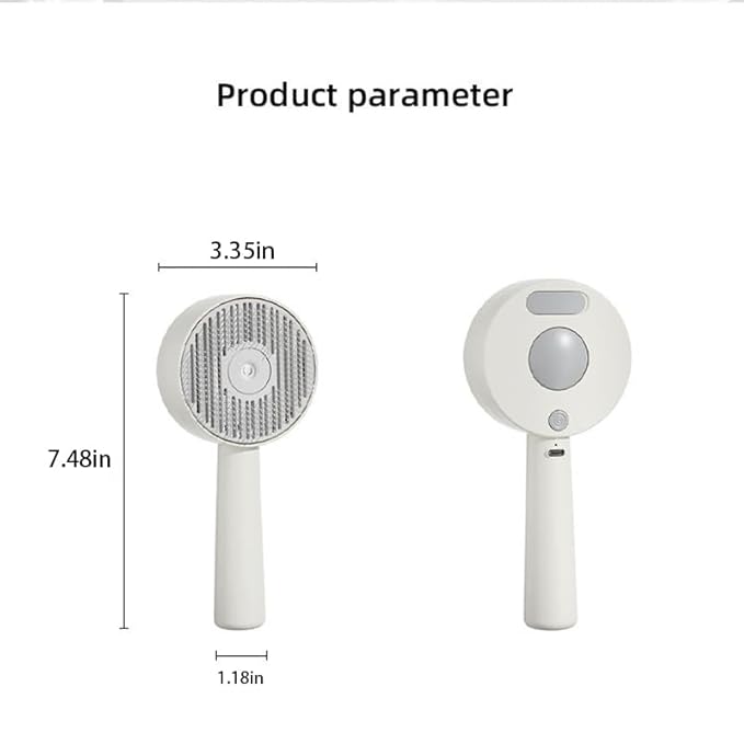 Cat Steam Brush， 3 In 1 Cat Brush，Quickly Clean Your Pet's Fur，Anti-Static Pet Spray Hair Removal Comb，Suitable for pets such as cats, dogs, rabbits, etc.-Mewly Pet