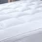 Plush Extra Thick Twin XL Mattress Topper for College Dorm, Soft & Cooling Pillow Top Bed Topper for Back Pain Relief with 300TC Cotton Cover, Overfilled Mattress Pad, Fit to 6”-22” Mattress.
