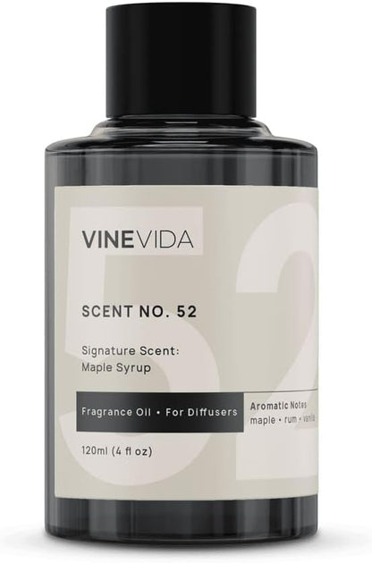 VINEVIDA [4 Fl Oz] Maple Syrup Fragrance Oil for Cold Air Diffusers, Essential Oils for Diffuser Oil Refill & Air Freshener Room Spray