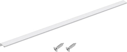 uxcell Cabinet Finger Edge Pull, 1pcs 800mm / 31.5" Aluminum Alloy Back Mount Hidden Cabinet Pulls Concealed Handle for Home Kitchen Drawer Cabinet, Silver