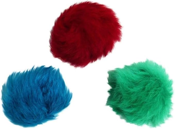 3 Count of Bat Arounds: Fur Ball Cat Toy from Da Bird-Mewly Pet