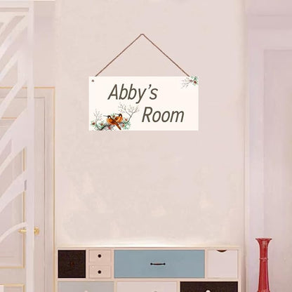 Personalized Sign Birds Flowers Wall Decor Beautiful Decoration for Home Kitchen Bar Garage Vintage Retro Poster Plaque Decor for Kids Room Nursery Wall Decorations Stuff