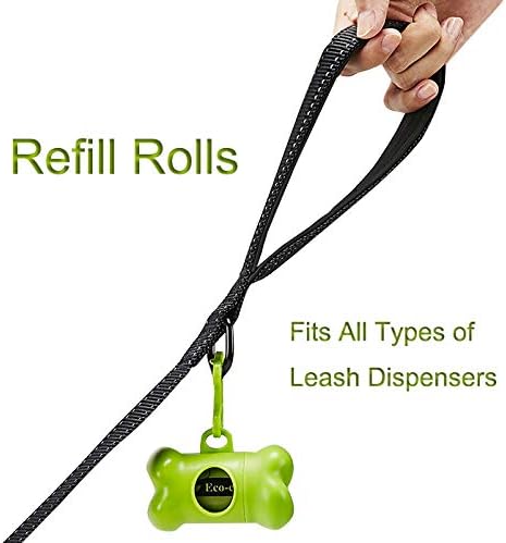 ECO-CLEAN Dog Poop Bags, 24 Rolls/360 Bags with Dispenser, Dog Waste Bags, Unscented, Leak-Proof, Easy Tear-Off-Mewly Pet