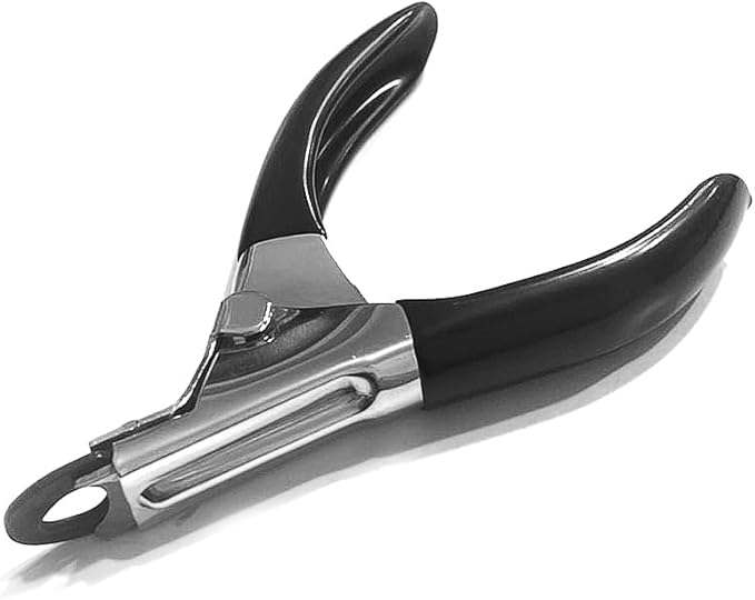 Guillotine Type Dog Nail Clippers for Small and Medium-Sized Dogs, Safety Guard to Avoid Over Cutting, Sharp Stainless Steel Blade, 7 mm Hole-Mewly Pet