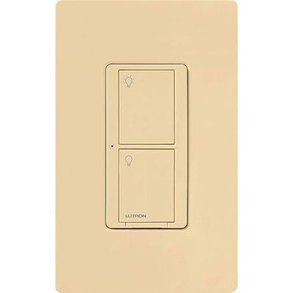 Lutron Caseta Original Smart Light Switch (Lutron Smart Hub Required), for Home, LED Lights, and Fans, 6 Amp, Single-Pole/3-Way, Neutral Required, PD-6ANS-IV, Ivory