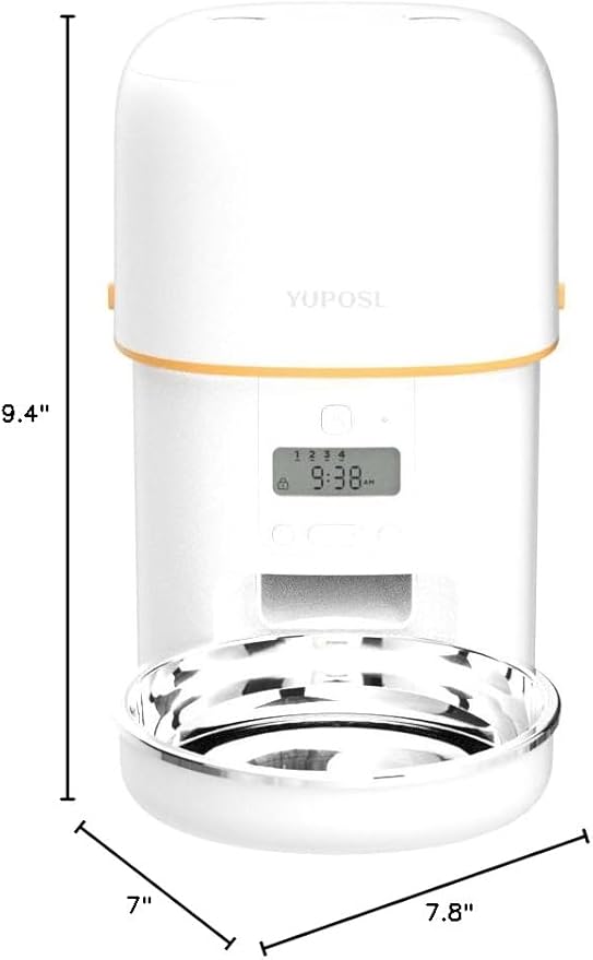 Automatic Cat Feeders - 2L Cat Food Dispenser Easy to Use, Timed Automatic Pet Feeder with Over 180-day Battery Life, 1-6 Meals Dry Food Programmable Portion Control Also for Dogs-Mewly Pet