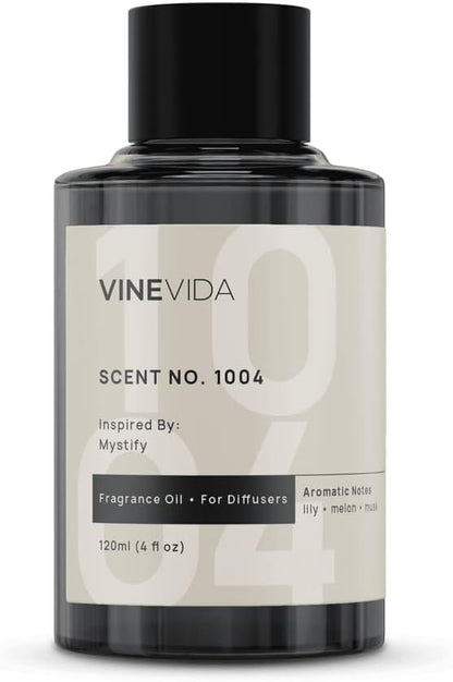 VINEVIDA [4 Fl Oz] Scent NO. 1004 Inspired by Mystify Fragrance Oil for Cold Air Diffusers, Aromatic Notes of Lily Melon Musk, Essential Oils for Diffuser Oil Refill & Air Freshener Room Spray