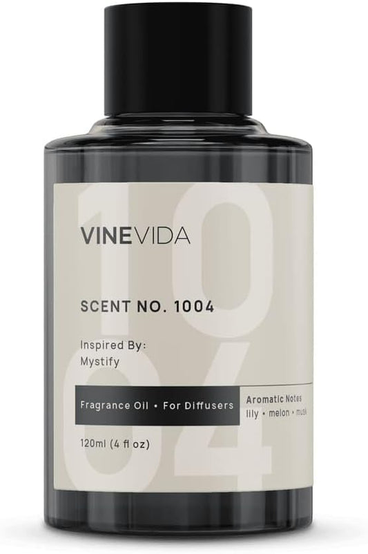 VINEVIDA [4 Fl Oz] Scent NO. 1004 Inspired by Mystify Fragrance Oil for Cold Air Diffusers, Aromatic Notes of Lily Melon Musk, Essential Oils for Diffuser Oil Refill & Air Freshener Room Spray