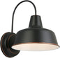 Mason Barn Light 1 Indoor/Outdoor Wall Mount Modern Industrial Farmhouse Design House Light for Patio, Garage, Bathroom, Office, Kitchen, 8 inch, Oil Rubbed Bronze, 519504