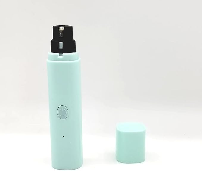 Quiet Rechargeable Pet Nail Grinder - Dog Nail Clippers and Grinder - With LED Lights and Quick Sensor, Diamond-Tip Dust Collector, Suitable for Large Dogs, Small Cats, and Rabbits (Light Green)-Mewly Pet
