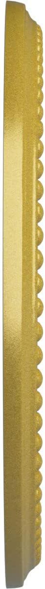 12 1/2"OD x 3 7/8"ID x 3/4"P Bradford Ceiling Medallion (Fits Canopies up to 6 5/8"), Hand-Painted Rich Gold