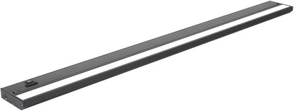 LED Under Cabinet Lighting Hardwired - 3CCT 40 Inch Black Finish - Undercabinet Lights for Kitchen - Linkable Undercounter Dimmable Plug in Light or Hard Wired - Under Counter Fixture Direct Wire