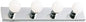 Design House Vanity Lighting, Steel Construction, 4 Vanity Lights, Dimmable, Uses four 60W Bulbs, Polished Chrome, 24.0 In. W x 4.3 In. H x 2.0 In. D, 500892