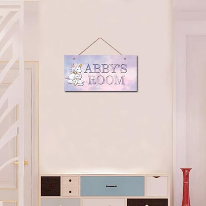Personalized Signs Unicorn Sign, Unicorn Canvas Wall Art for Teen Girls Bedroom Nursery Kids Room Motivational Decor for Unicorn Fans Boys Room Little Man Cave