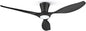 TALOYA Ceiling Fans with Lights,52 inch Modern Low Profile Ceiling Fan with Quiet Reversible DC Motor,Flush Mount,3CCT, Black Ceiling Fan for Bedroom Living Room Kitchen and Patio