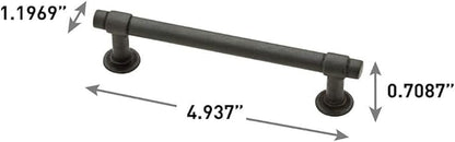 Franklin Brass Francisco (10-Pack) Cabinet Handles 4" Hole Center Pulls | Soft Iron Hardware for Kitchen Drawers, Dressers, Furniture P29617K-SI-B