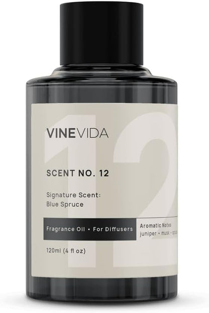 VINEVIDA [4 Fl Oz] Blue Spruce Fragrance Oil for Cold Air Diffusers, Essential Oils for Diffuser Oil Refill & Air Freshener Room Spray