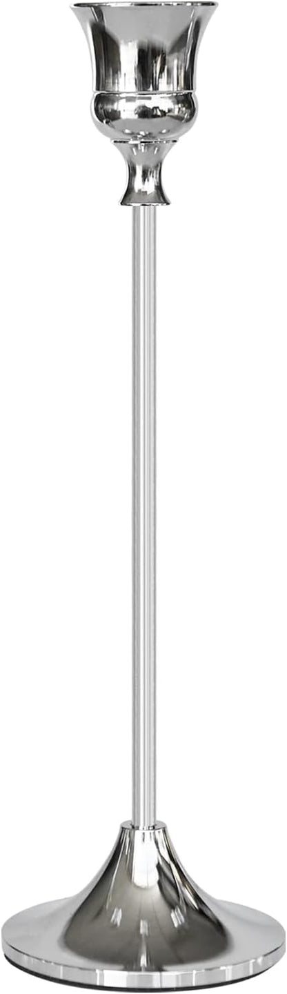Candlestick Holders Silver, 1 Pack Taper Candle Holder for Candlesticks, Candle Sticks Holder Decor for Home Decor