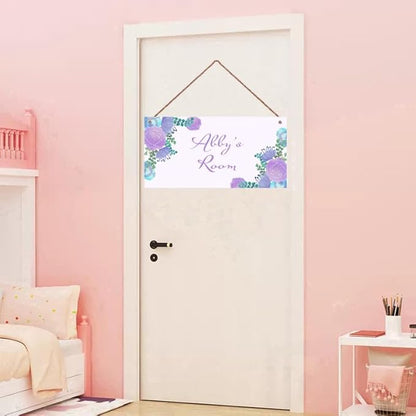 Personalized Sign Flowers Themed Bedroom Decor Lovely Sign Wall Decor for Kids Room Nursery Wall Decorations Stuff For Girls Room Little Man Cave Boys Bedroom