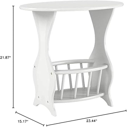 Frenchi Furniture Magazine Table Finish: White