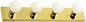 Design House 500868 4-Light Vanity Strip Light Contemporary Dimmable for Bathroom, Bedroom, Makeup Vanity, Polished Brass