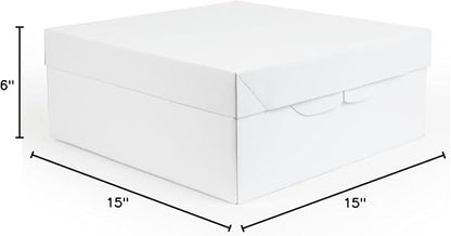 PME Square Cake Box, 15-Inch, White