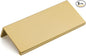 goldenwarm 5 Pack Gold Finger Edge Pulls Drawer Finger Pulls Champagne Gold Kitchen Hardware Handles Bedroom Dresser Drawers,3in Hole Center