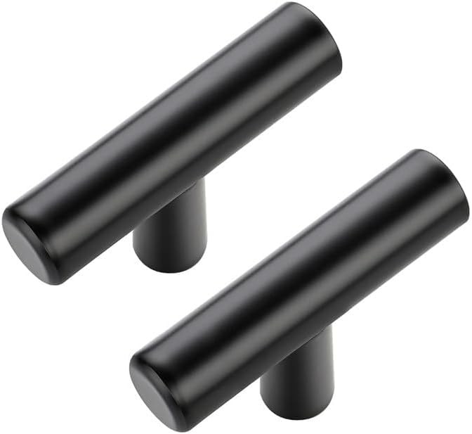 JOY DECOR 50 Pack Cabinet Knobs, Black Cabinet Handles, 2in Kitchen Cabinet Knobs, Single Hole Drawer Knobs for Dresser Drawers