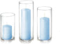 yummi Set of 12 Slim Pillars and Cylinder Vases - Ice Blue