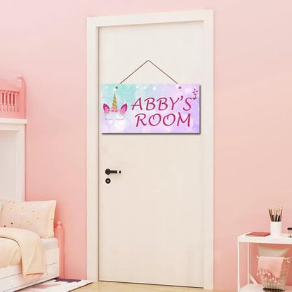 Personalized Sign Unicorn Sign, Custom Name for Girls Room for Kids Room, Funny Colorfull Wall Décor, Wall Décor for Home, Birthday Party, Bedroom, Bathroom, Playroom