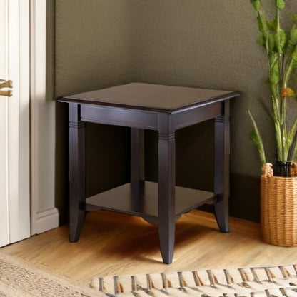 Winsome Nolan End Table, for Living Room, Bedroom, Cappuccino
