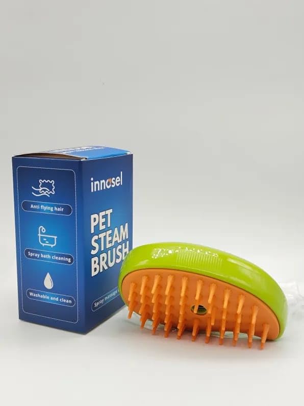 Cat Steam Brush for Shedding, Steamy Grooming Comb with Anti-Static Spray for Cats & Dogs, Gentle Defur Comb for Tangled & Loose Hair, Ergonomic Pet Mist Brush Design, Cepillo de Vapor para Gato Perro-Mewly Pet