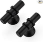 30 Pack Matte Black Cabinet Knobs - Kitchen Cabinet Knobs Black Cabinet Pulls for Kitchen Cabinet Drawer Stainless Steel Dresser Knobs for Cabinet Hardware 2 Inch Length Single Hole T Bar