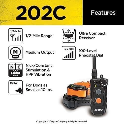 Dogtra 202C No-Nonsense Dog Training Collar/Two Dogs 10 Lbs