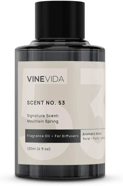 VINEVIDA [4 Fl Oz] Mountain Spring Fragrance Oil for Cold Air Diffusers, Essential Oils for Diffuser Oil Refill & Air Freshener Room Spray