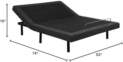 Full Premier Adjustable Base with Massage, Wireless Remote, USB Port-Ergonomic Head and Foot Incline