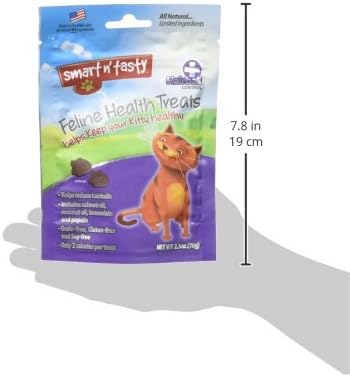 Emerald Pet Feline Health Chews Hairball Support — Natural Grain Free Feline Hairball Control Chews — Hairball Control Cat Supplements for Hairball Prevention and Elimination — Made in USA, 2.5 oz-Mewly Pet