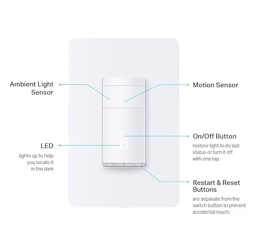 Kasa Smart Motion Sensor Switch, Single Pole, Needs Neutral Wire, 2.4GHz Wi-Fi Light Switch, Works with Alexa & Google Assistant, UL Certified, No Hub Required(KS200MP2),White,2-Pack