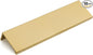 goldenwarm 10 Pack Gold Finger Edge Pulls Drawer Finger Pulls Champagne Gold Kitchen Hardware Handles Bedroom Dresser Drawers,5in Hole Center