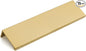 goldenwarm 15 Pack Gold Finger Edge Pulls Drawer Finger Pulls Champagne Gold Kitchen Hardware Handles Bedroom Dresser Drawers,5in Hole Center