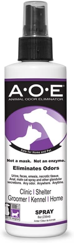 Odorcide Animal Odor Eliminator Spray – Ready to Use Pet Odor Eliminator for Strong Odor – Secretions, Spray, Feces & Urine Odor Eliminator – Safe, Non-Enzymatic Dog & Cat Odor Eliminator (8 oz)-Mewly Pet